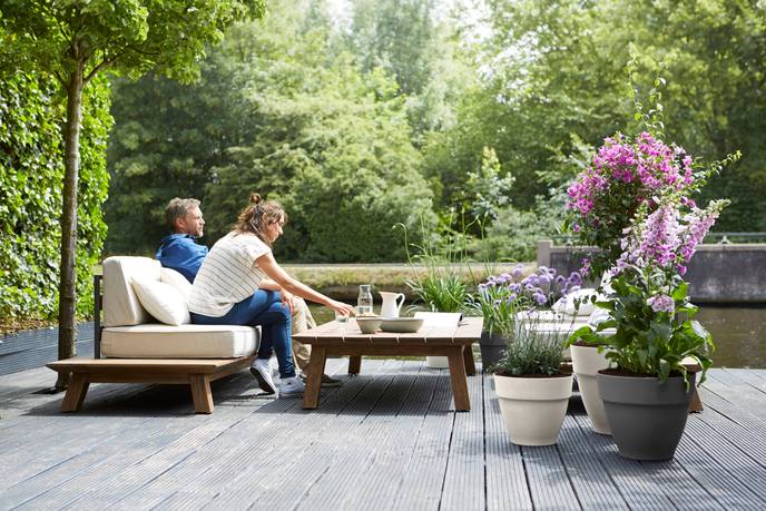 vibia campana rond 20cm blanc soie